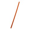 DA8808-709 ML. (24 FL. OZ.) DOUBLE WALLED TUMBLER WITH STRAW-Orange Straw